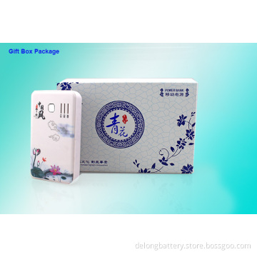 Blue and white porcelain classic type power bank 5000mAh DL-5012